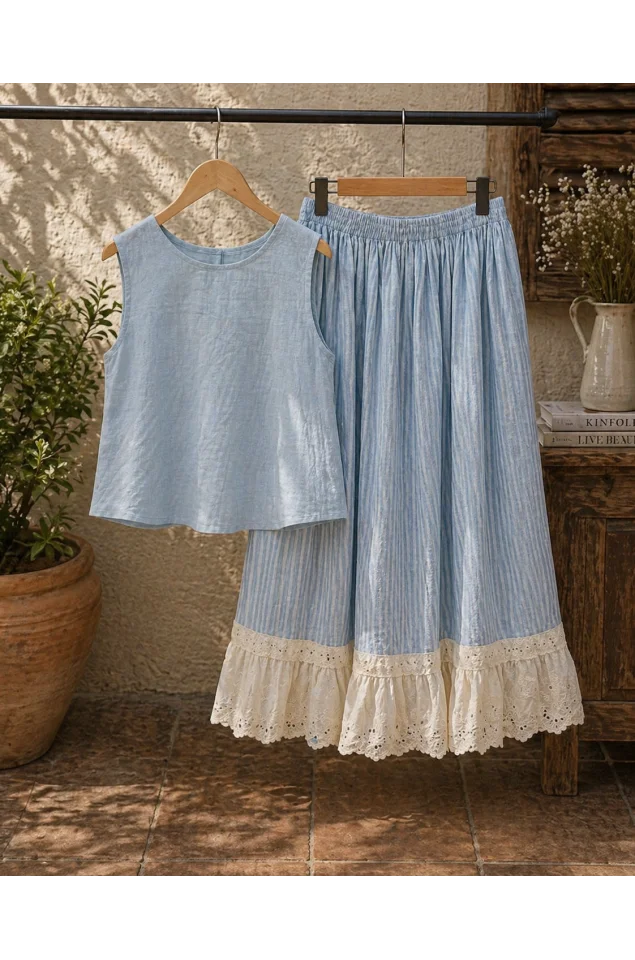 Ice Blue Top