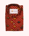 Royal Sanganeri Red Half Shirt