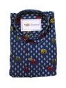 Royal Sanganeri Blue Full Shirt