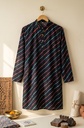 Black Lehriya Long Kurta