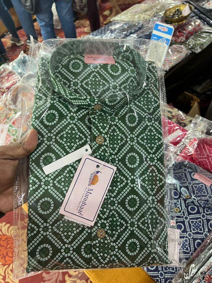 Green Bandage Long Kurta (L)