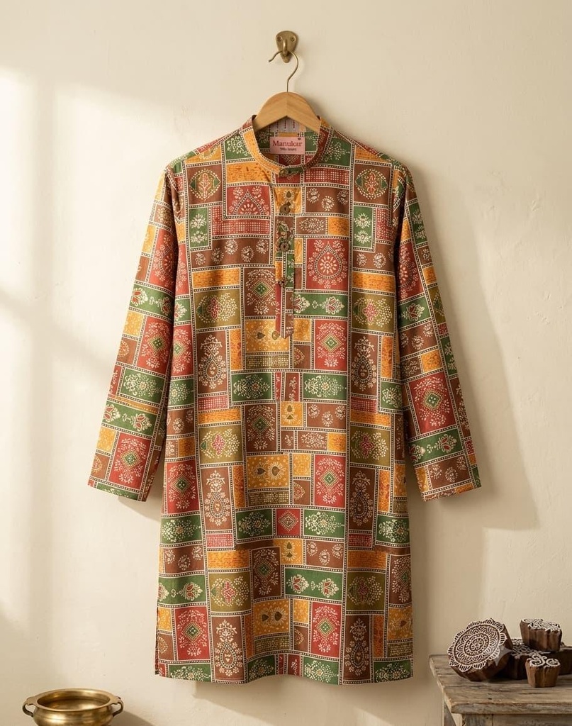 Multi Colour Long Kurta (L)