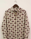 Cream Mandana Elephant Full Shirt