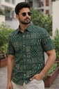 Green Mandana Half Shirt