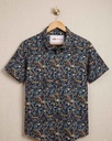 Musical Blue Half Shirt