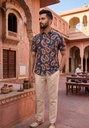 Heritage Blue Half Shirt