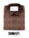 Modern Fusion Maroon Half Shirt