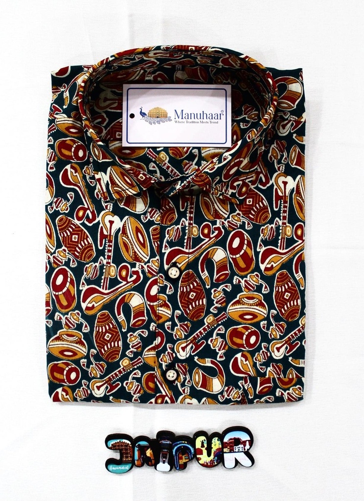 Musical Orange Half Shirt (M)