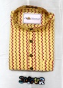 Kesariya Zig Zag Short Kurta