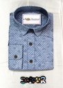 Sky Blue Floral Full Shirt