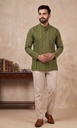 Green Zig zag Short Kurta