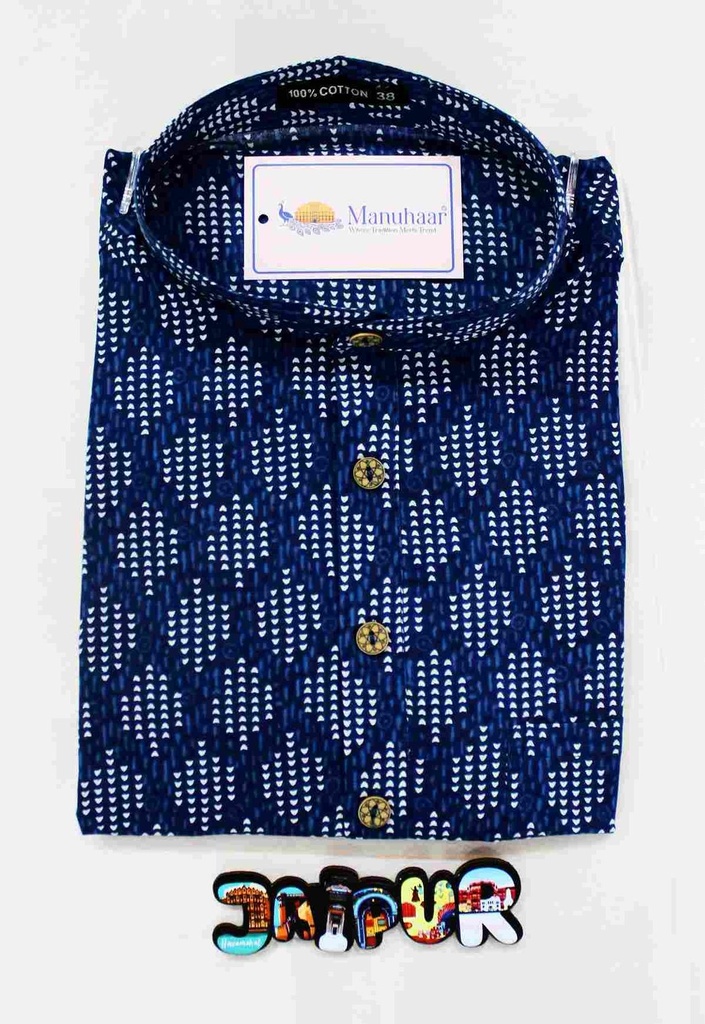 Blue Blend Short Kurta