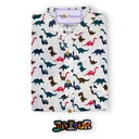 Cream Dino Short Kurta