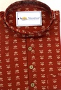 Red Lotus Short Kurta