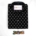 Black Snowdrop Flower Half Shirt