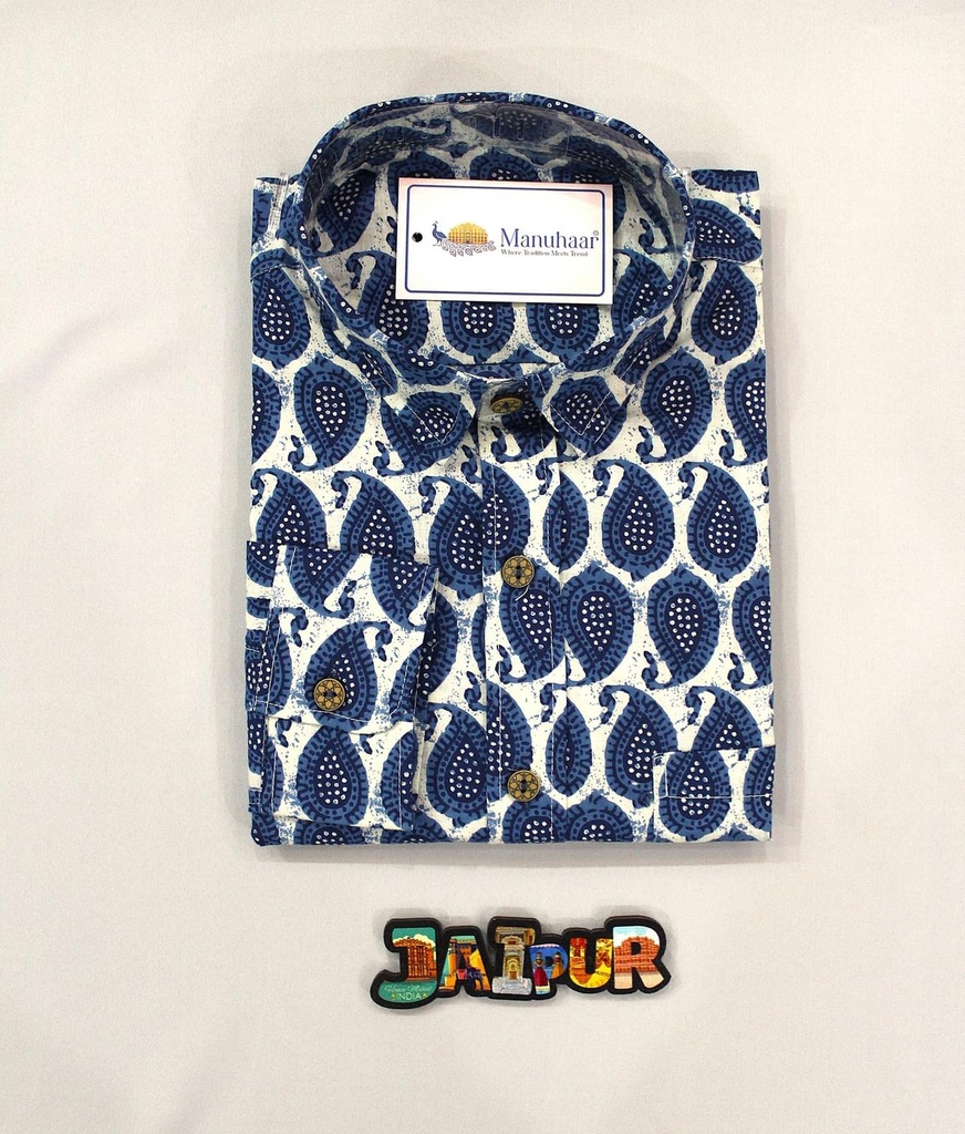 Blue Rainleaf Full Shirt (S)