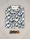 White Indigo Jungle Short Kurta