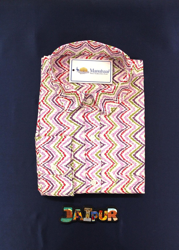 Cream Rainbow Full Shirt (M)