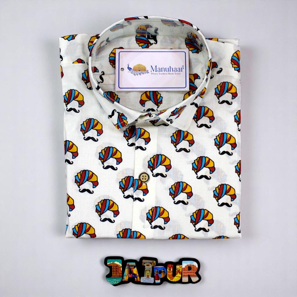 Multi Color Pagdi Half Shirt