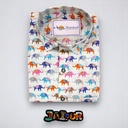 Multi Color Elephant Half Shirt