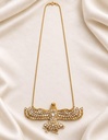 Bird Motif Stone-Set Statement Necklace