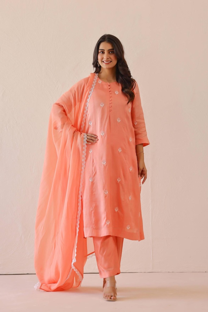 [SS009PINK] Pink Calla Suit Set( Set of 3 ) (XS)