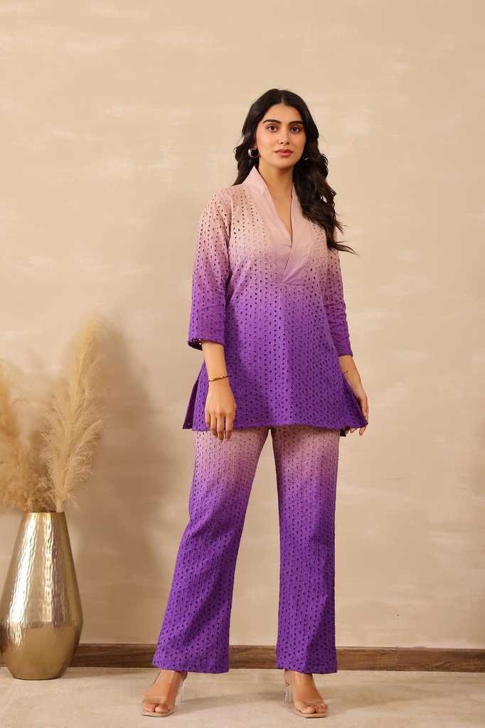 [CS008OP] Lavender Dusk Co-ord Set (XS)