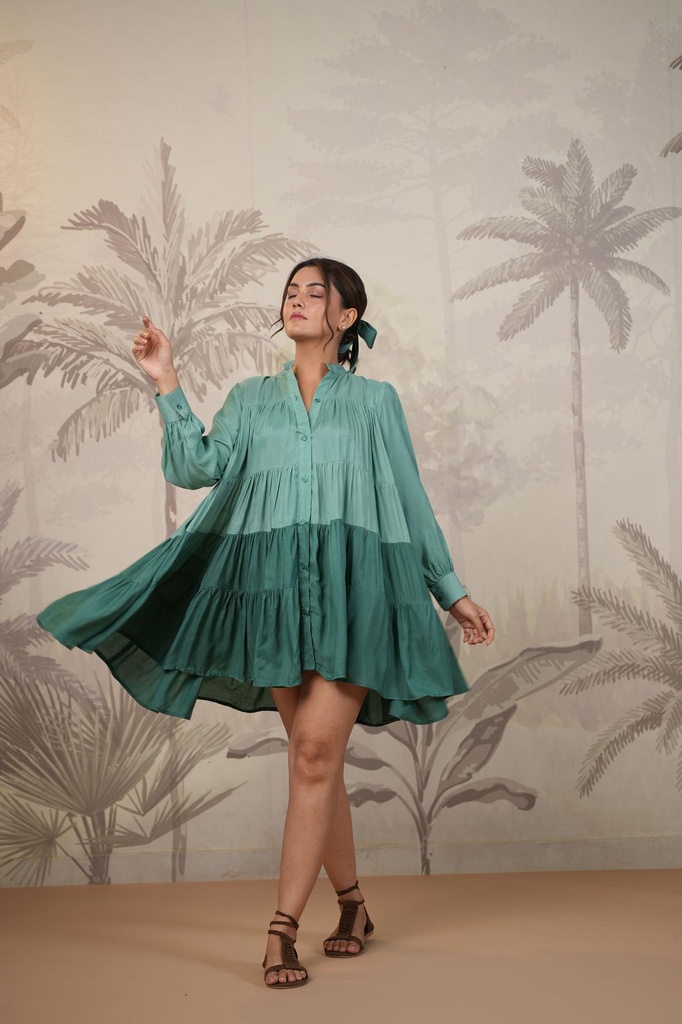 Green Tired Dress (XS)