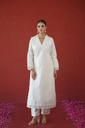 Ivory Thread Embroidered Tunic Set