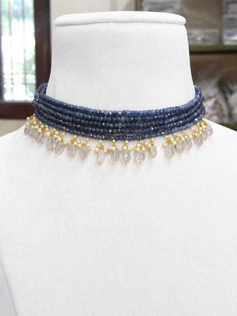 Celeste Pearl Drop Choker