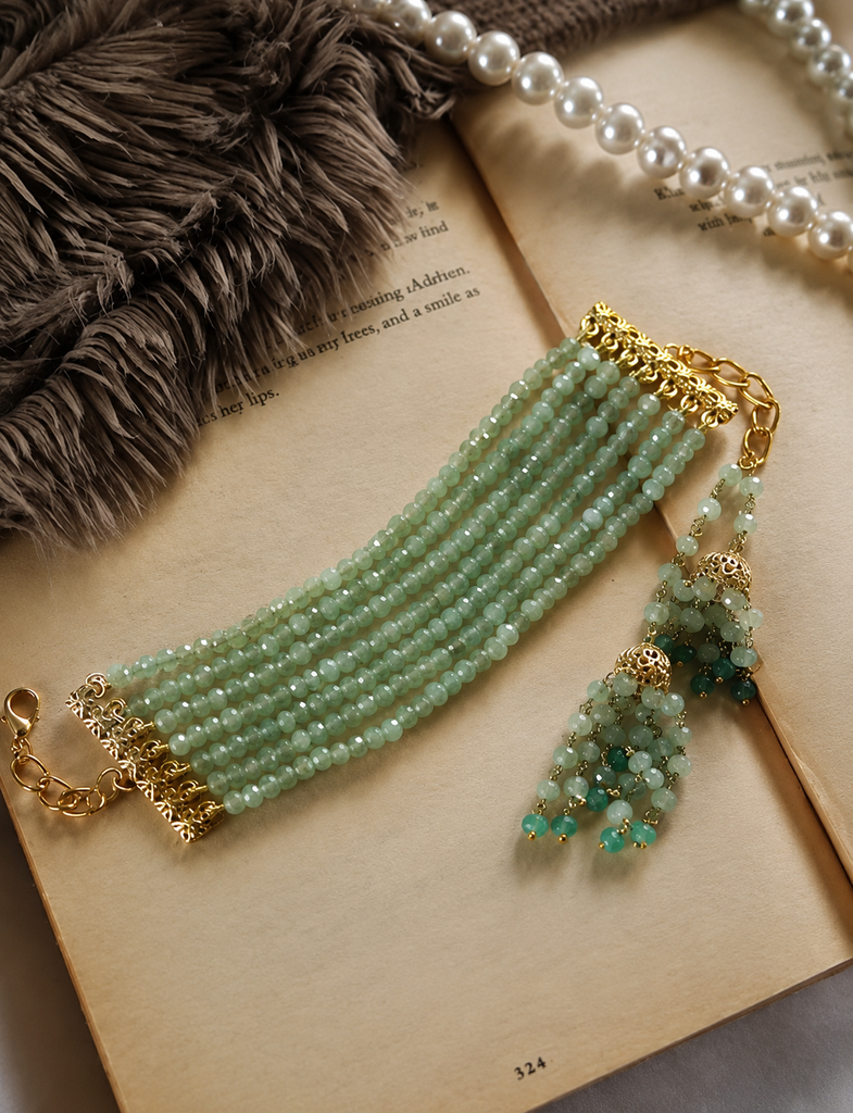Celeste Mint Beaded Bracelet