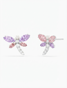 Luxury Crystal Dragonfly Stud Earrings