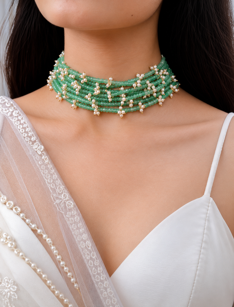 Celeste Pearl Choker