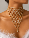 Pearl &amp; Kundan Statement Choker Set